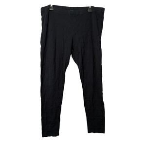 Johnny Was Eyelet Pants Womens XL Blue Pull On Embroidered Boho Stretch Designer